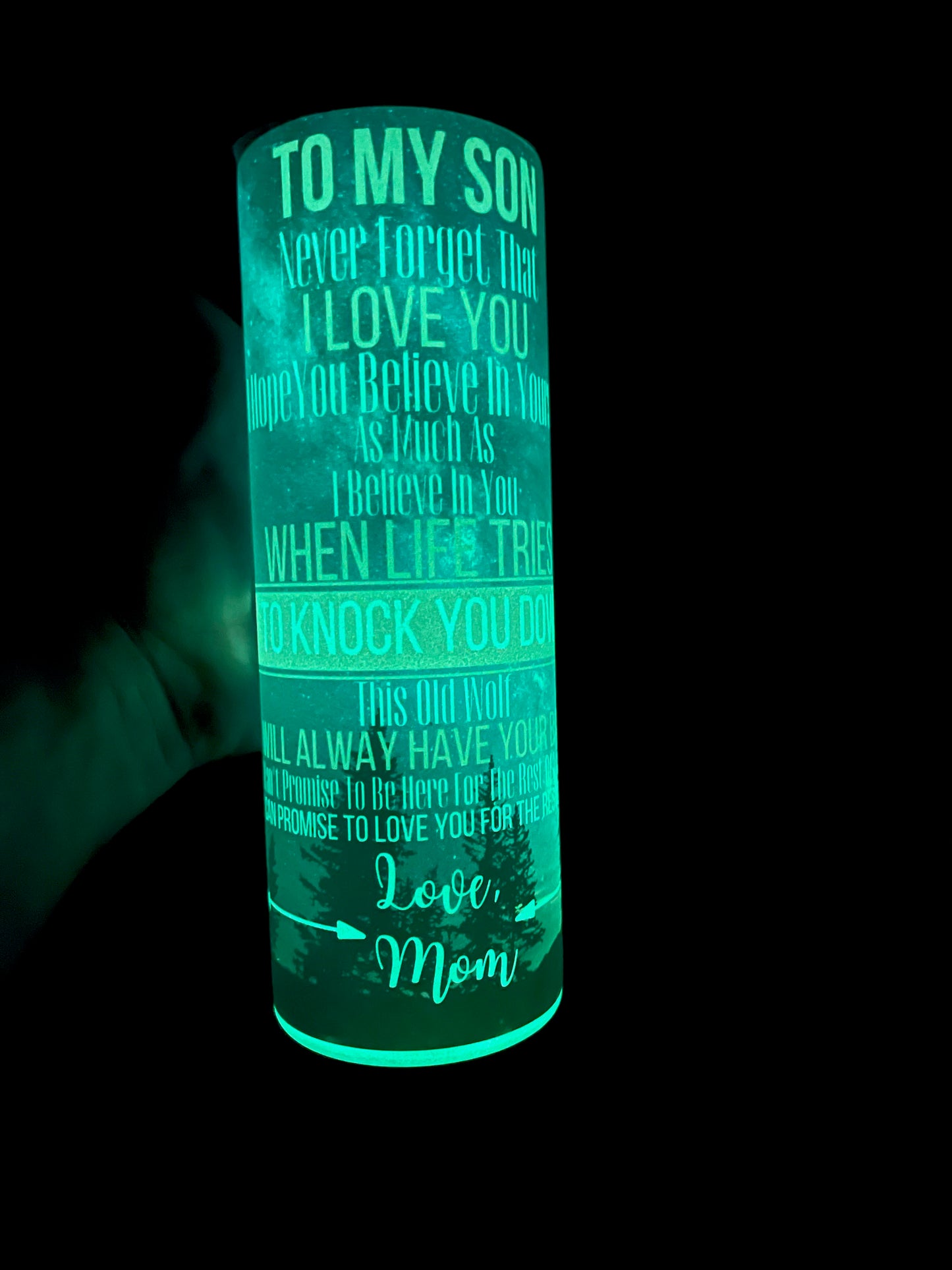 To my son .... Love Mom Tumbler