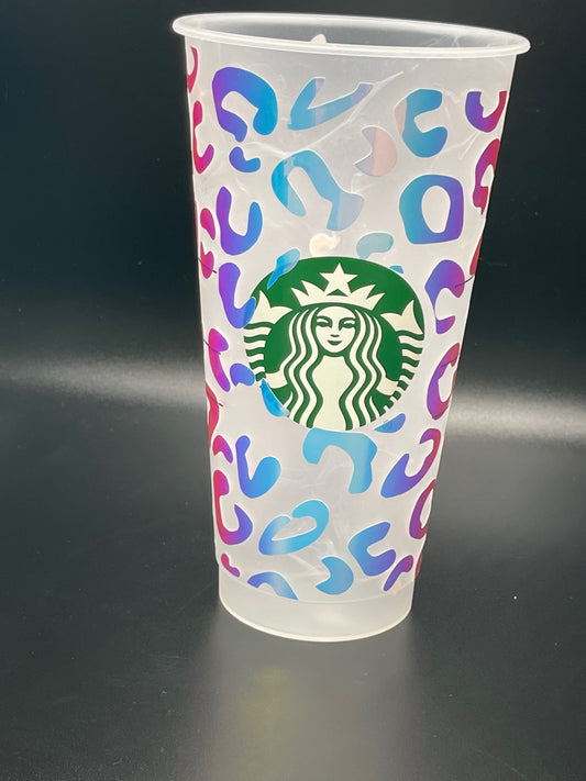 Holographic Leopard Print Venti