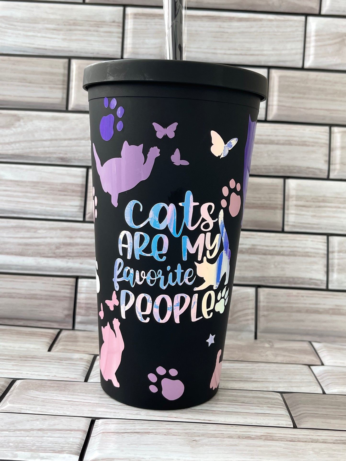 Custom Cat 20 oz  Reusable Cup