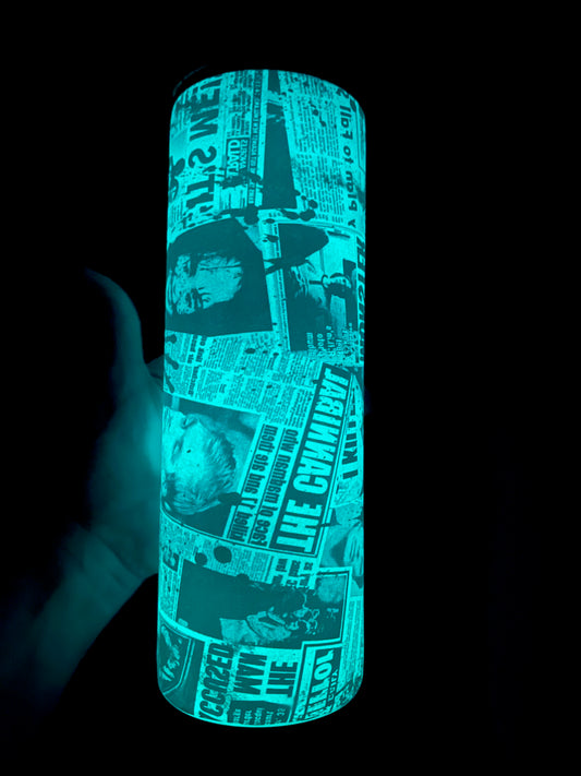 Crime Scene Newspaper Tumbler