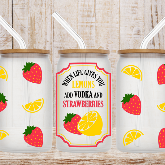 When life gives you lemons ... add strawberries and vodka