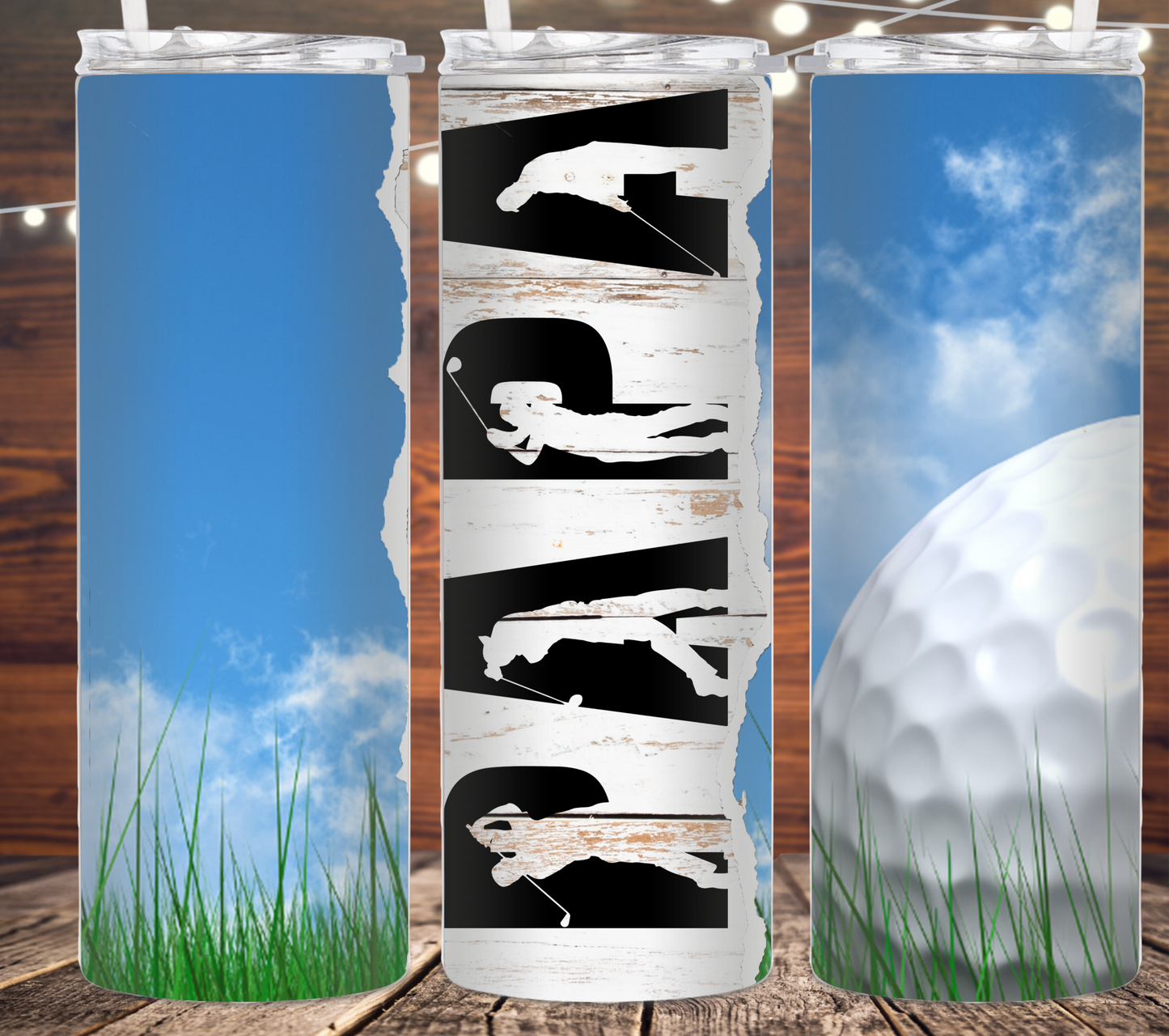 Papa Loves Golfing Tumbler